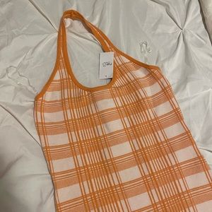Orange Halter Dress